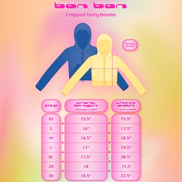 Voight Bon Bon Cropped Terry Hoodie in Yellow - Picture 5 of 6